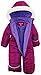 Pink Platinum Baby Girls Snowsuit - One Piece Infant Winter Suit Breathable Hooded Baby Snowsuit - Newborn Winter Clothes, Size 18/24M, Plum
