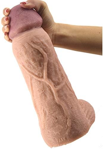 10.8 Inch Dual Density Silicone Hands-Free Women's Toys for Life-Like Experience (Flesh) Only Sold by" Zero Distance Shop"