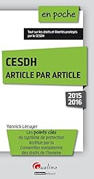 CESDH, article par article
