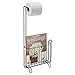 InterDesign Classico Wall-Mount Toilet Paper Holder and Magazine Rack –Bathroom Organizer - Bronze