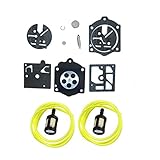 HQparts Carburetor Carb Repair Kit For Stihl 015 015AV 15AVE 015L HDC17 Carburetor K10-HDC Husqvarna 44 140S 240S 240SE 240SG 444 Chainsaw
