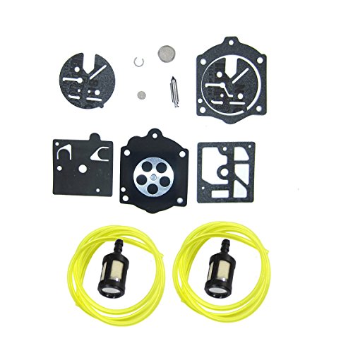HQparts Carburetor Carb Repair Kit For Stihl 015 015AV 15AVE 015L HDC17 Carburetor K10-HDC Husqvarna 44 140S 240S 240SE 240SG 444 Chainsaw