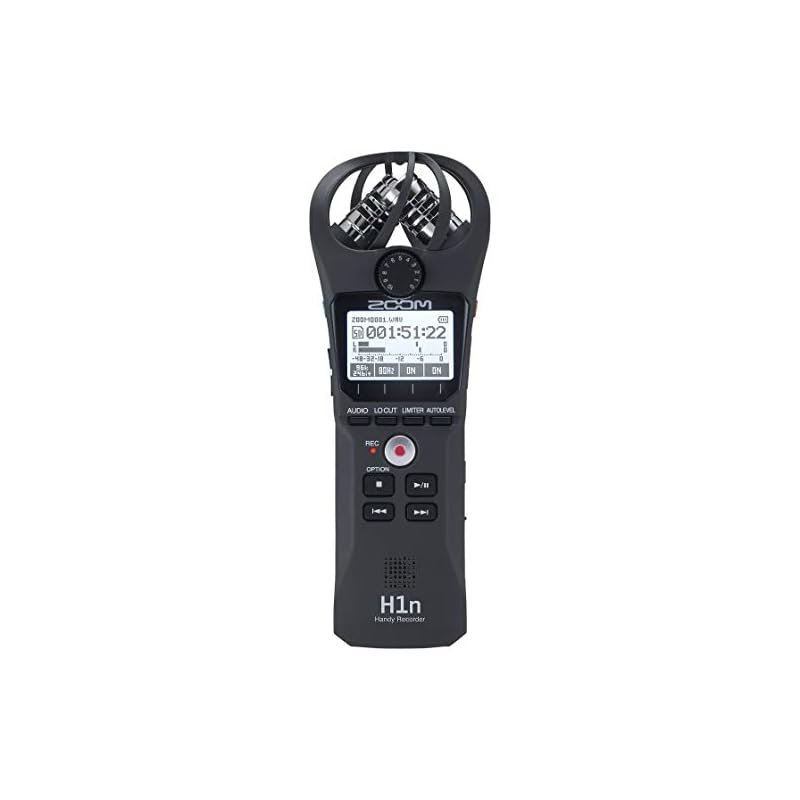 Zoom H1n Portable Recorder, Onboard Stereo Microphones, Camera