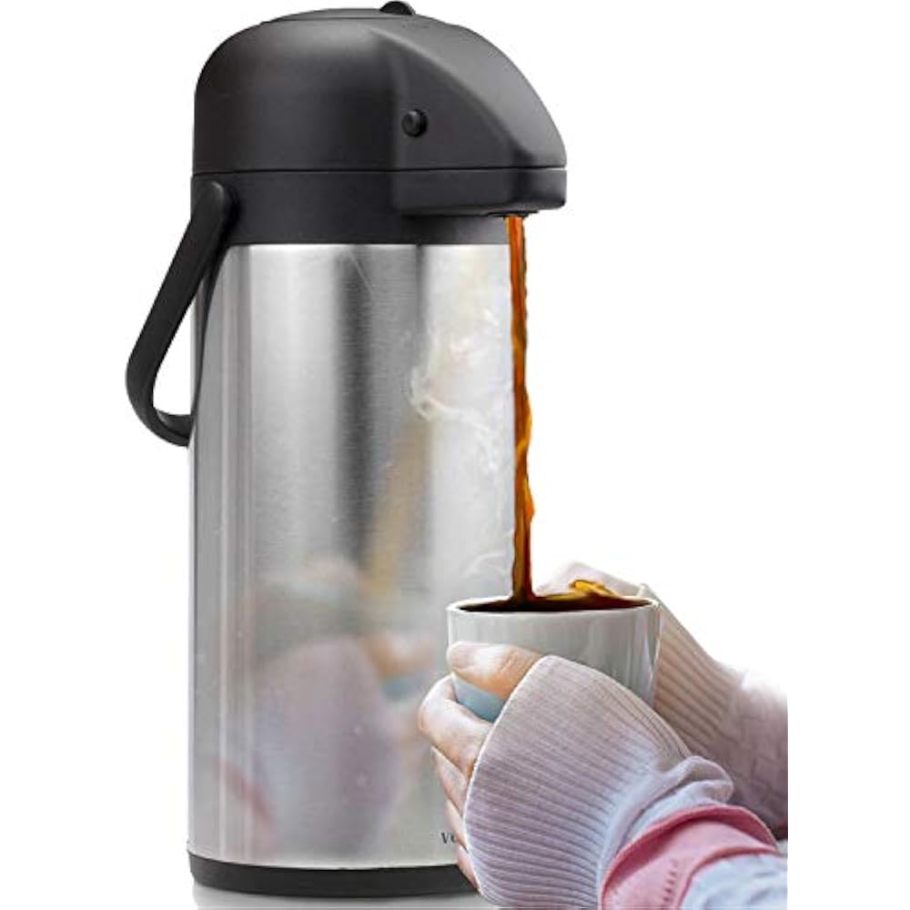Airpot Thermal Carafes Coffee Beverage Dispenser (102 Oz.) By Vondior. Steel " 709202435534 eBay