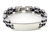 Imixlot® Mens Stainless Steel Bracelet Chain Link Wrist Band Wristband