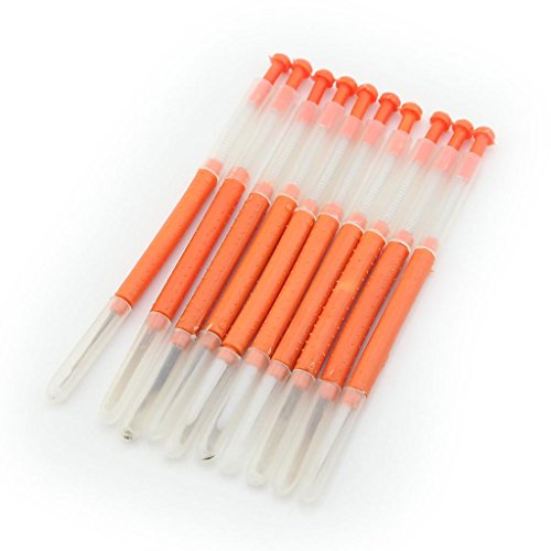 Owfeel Plastic Retractable Beekeepers OX Horn Head Grafting Tools Beekeepers Equipment Orange Pack of 10