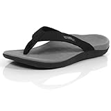 Orthaheel Mens/Womens Wave Sandals (Mens 10 Womens 11, Black)