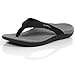 Orthaheel Mens/Womens Wave Sandals (Mens 11 Womens 12, Black)
