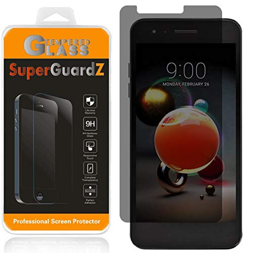 SuperGuardZ Tempered Glass Screen Protector [Privacy Anti-Spy] for LG K8 (2018) /Aristo 2 /Zone 4 /Tribute Dynasty/Fortune 2 /Risio 3 /Aristo 2 Plus/Phoenix 4 /Rebel 4 /K8+