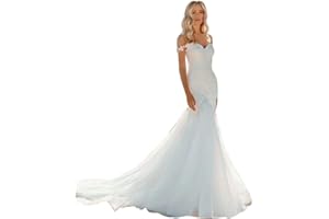 Yuxin Ball Gown Lace Wedding Dresses for Bride 2025 Off Shoulder A Line Princess Bridal Dress with Sleeve Train YX026