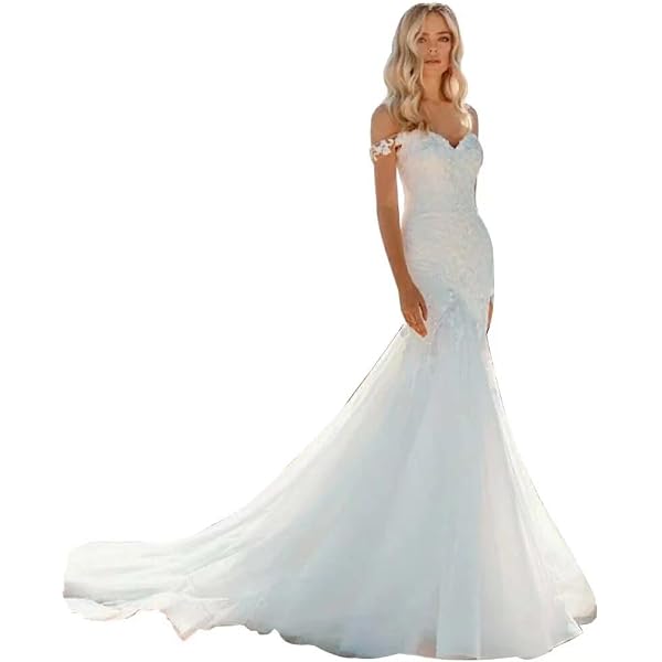 Amazon.com: Aries Tuttle Mermaid Organza Ivory Wedding Dress Strapless Lace  Up Back Bridal Gown : Clothing, Shoes & Jewelry