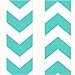 Chevron in Tiffany Blue Print Lanyard with PU Leather ID Badge Holder Wallet with 3 Card Pockets, Safety Breakaway Clip, Note Card. Gift of Carabiner Keychain Flashlight. Lanyard for Cruise or Work