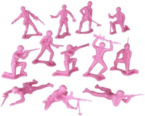 Pink 100pc Toy Soldier Figures 
