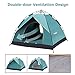 MIABOO Camping Tent 3-4 Person,Windbreak Automatic Pop Up UV Protection Backpacking Tent for Hiking Camping Outdoor,Waterproof Double Family Beach Tent with Carrying Bag