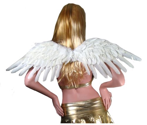 SACAS Large White Feather Angel Wings for women, men and adults
