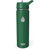 Clearly Filtered Water Bottle | Removes 220+ Contaminants, Double-Wall Insulated Stainless Steel, BPA/BPS Free, Phthalate Free, Filters Flouride Lead Chlorine (20oz, Evergreen)