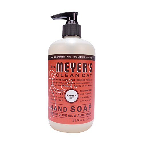 Mrs. Meyer’s Clean Day Liquid Hand Soap, Cruelty Free and Biodegradable Hand Wash Made with Essential Oils, Radish Scent…