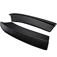 Rear Bumper Lip Aprons Compatible with 2015-2023 Dodge Charger, PP Polypropylene Matte Black Valences Spats Apron Splitter Diffuser Canard by IKON MOTORSPORTS