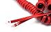 Telephone Cord Handset Curly - Phone Color Crimson Red 15ft - Works on virtually all Trimline Phones and Princess Telephones - Landline Telephone Accessory iSoHo Phones