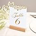 Aytai Gold Wedding Table Numbers 1-25 & Head Table Card, 4x6 Double Sided Gold Foil Calligraphy Design Table Numbers for Wedding Reception Wedding Table Decorations