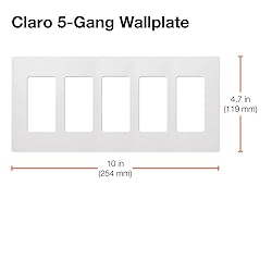 Lutron Claro 5 Gang Decorator/Rocker