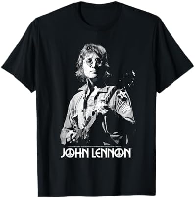 Amazon.com: John Lennon Unisex T-Shirt: New York City B&W - Large