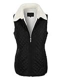 LE3NO Womens Lightweight Quilted Zip Up Puffer Vest with Pockets
