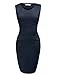 ANGVNS Women's Summer Striped Sleeveless Wear to Work Casual Party Pencil Dress