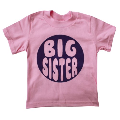Happy Family Big Sister Girls T Shirt (1218 Months) Pink