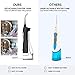 DLIUZ 220ml Water Flosser Professional Cordless Dental Oral Irrigator - Portable and Rechargeable FL-V8 Waterproof 3 Modes Water Flossing with 3 Interchange Nozzles for Home and Travel (Black)