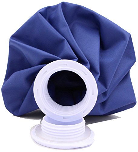 Reusable Ice Bag For Injuries - Soft Cloth Pain Relief Hot And Cold Therapy Flexible Medical Instant First Aid Kit Water Ice Cubes Refillable Pack For Knee Ankle Shoulder Back Elbow Head (Blue, 9'')