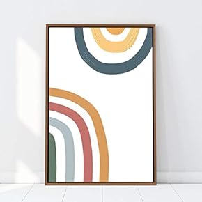 signwin Framed Canvas Wall Art Nordic Rainbow Canvas...