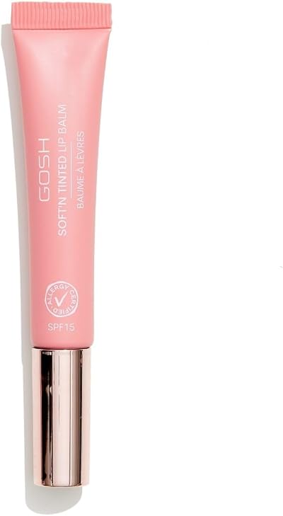 GOSH Tinted Lip Balm SPF 15 Vegan Nude 001 Glossy Moisturising Soft Lips No