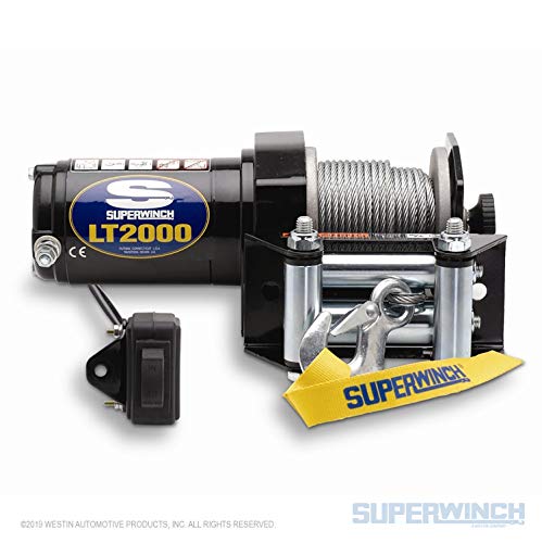 Superwinch 1120210 LT2000 12V DC Electric Winch 2,000lb/907kg Single