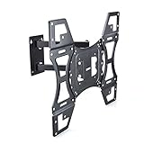 Sunydeal Full Motion Articulating Tilt TV Wall Mount Monitor Corner Bracket for 22 - 50 inch LCD LED Plasma 3D Flat Panel Screen 4K Smart TV (VESA up to 400x400mm), 66 lb Weight Capacity