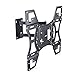 Sunydeal TV Wall Mount Corner Bracket for Most 12-55 inch LCD LED Plasma Flat Panel Smart TV PC Monitor up to 79 lbs, VESA 400x400mm with Full Motion Swivel Articulating 20 inch Extension Arm