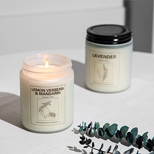 YINUO Light Scented Home Fragrance Scented Soy Candles Gift Set, Long