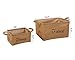 Ohuhu Jute Storage Baskets Organizers, 2-pack of 2 Sizes for Bookshelf, Cabinet, Kids Room, Playroom