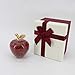 Janhooya Teacher Appreciation Gift - Crystal Apple Paperweight Artificial Apple Figurine with Rhinestones Inside for Desk Home Decoration