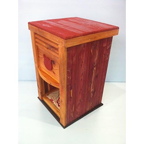 Cedar Dog Proof Cat Feeder Red Free Shipping Dr Heidt De