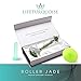 LifeTurquoise 3 in 1 Facial Jade Roller | Face Roller Massager, Silicone Cleansing Brush, and Face Suction Cup for Cupping Therapy – Authentic Himalyan Jade Stone – Reduces Puffiness and Fine Wrinkles
