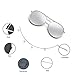 GAMT Polarized Aviator Sunglasses Round Mirrored Colored Lens for Women