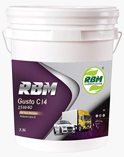 RBM OIL CORPORATION Semi-Synthetic Engine Oil for Car 15W40 CI-4 (7.5 L)
