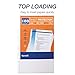 Samsill Heavyweight 11 Hole Clear Sheet Protectors/Acid Free Archival Safe/Polypropylene Sheet/Top Loading Sheet Protectors 8.5 x 11 inches/Box of 100 Page Protectors Bulk/Clear
