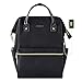 KROSER Laptop Backpack 14.1 Inch Laptop Bag Casual Daypack Water Repellent Nylon Briefcase Business Bag Tablet With USB Port for College/Travel/Business /Women/Men-Black