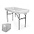 6 Foot Cooler Ice Table Party Ice Folding Table with Matching Skirt - White
