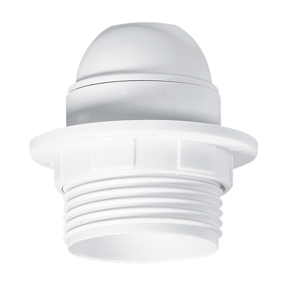 Legrand LEG91134 Bulb Socket with Ring for E27 Screw-Cap Bulb Plastic White
