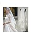 AK Beauty Bridal Accesories Wedding Veils Lace One Layer White/Ivory Bridal Veils (Ivory)
