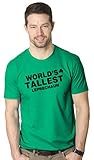 Worlds Tallest Leprechaun T Shirt Funny Saint Patricks Day Shirt L