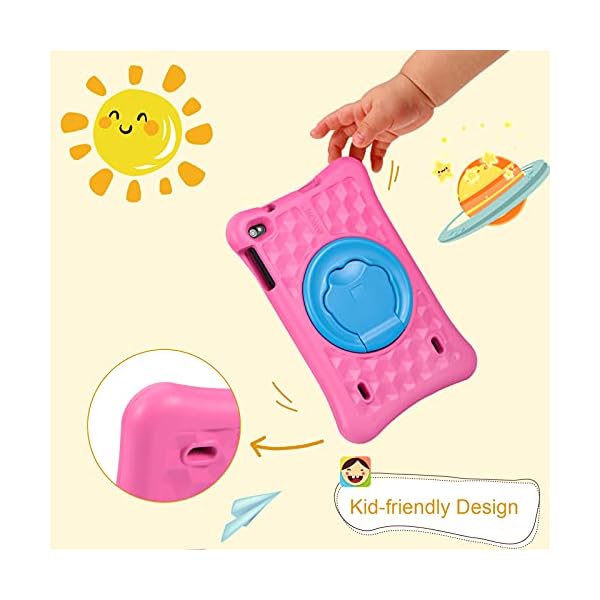 10.1 inch Kids Tablet AWOW Tablet PC for Kids, Android 10 Go Quad Core, 32GB Rom, iWawa Pre-Installed with Kids-Proof…